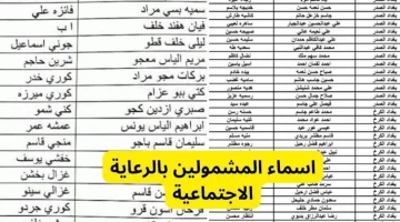 مُتاح الإستعلام عن أسماء المشمولين فى الرعاية الاجتماعية الوجبة السابعة 2024 العراق عبر مظلتي